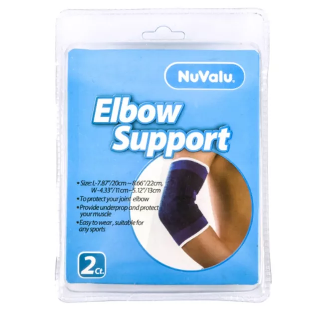 2pcs/pk Elbow Brace Support Tennis Sports Compression Sleeve Pain Relief Therapy