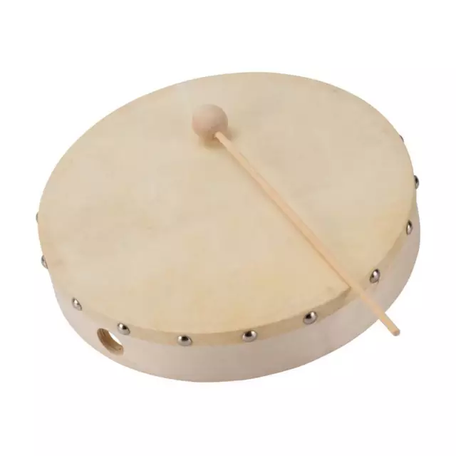 SOUNDSATION STB-06 Tamburello in acero con battente in pelle naturale 6"