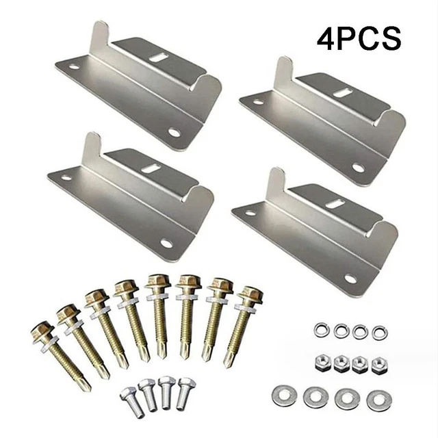4 Pack Solar Panel Mounting Bracket Z Bracket For RV Boat Caravan Roof