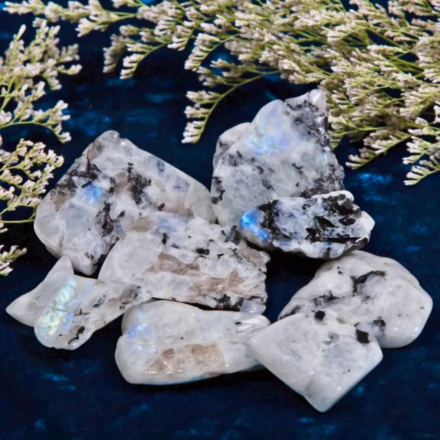 Raw Moonstone Rough Healing Crystal Reiki Mineral Rocks Chunks Specimens Gifts