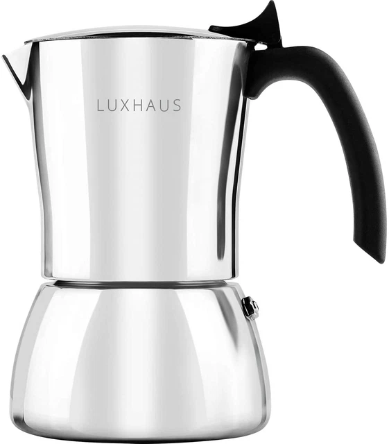 MOKA POT 3 Cup Stovetop Espresso Maker 100 Stainless Steel Italian