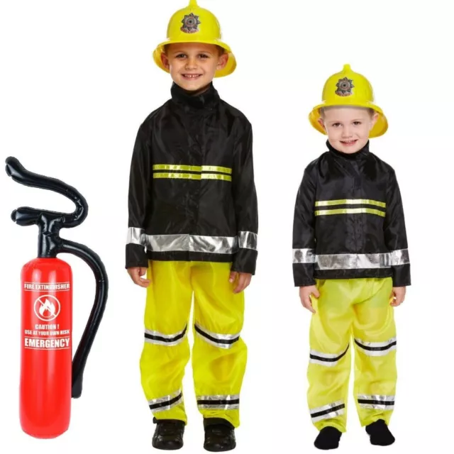 COSTUME COSTUME POMPIERE RAGAZZO Uniforme pompiere Bambini Bambini Sam Emergenza