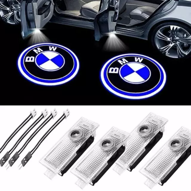 2/4X BMW Sport Car Door Projector Laser Led Lights Courtesy Puddle Shadow Lamps