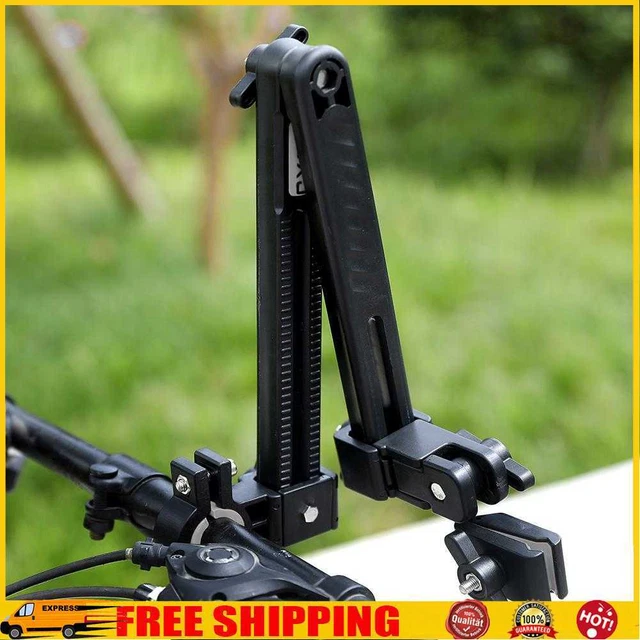 Soporte de montaje para paraguas de bicicleta para cochecito de bicicleta (gris)