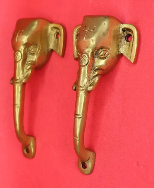 Elephant Shape Antique Vintage Style Handmade Brass Drawer Door Pull Knob Handle