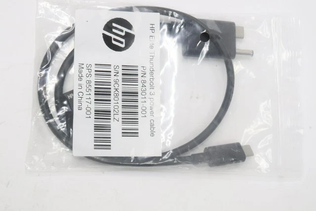 HP Thunderbolt 3 Power Cable  843011-001