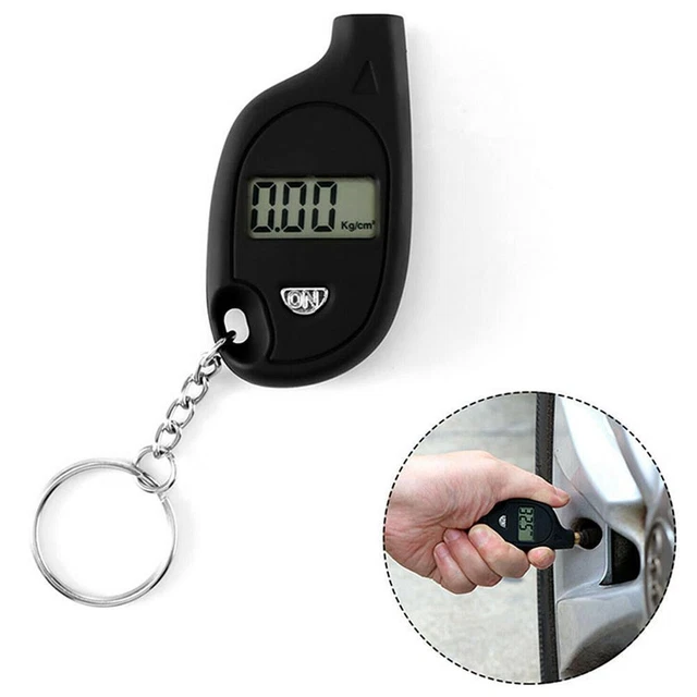 KEYCHAIN DIGITAL TIRE Air Pressure Gauge Meter Tester Bike Car Truck