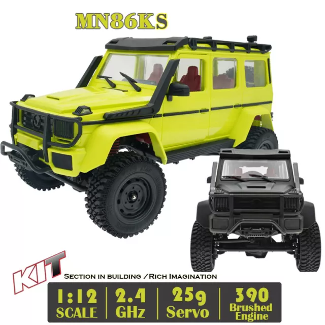 G500 MN86KS 1/12 MN Car KIT 2.4G 4WD Crawler Truck RC Car Unassembled DIY Toys 2