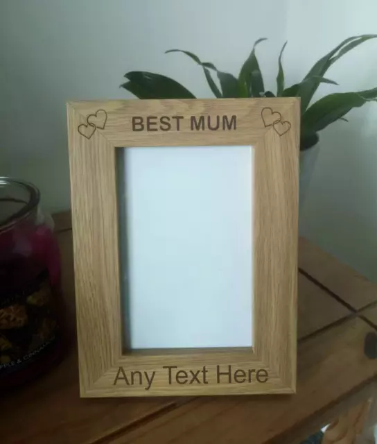 Personalised mothers day / birthday mum gift photo frame