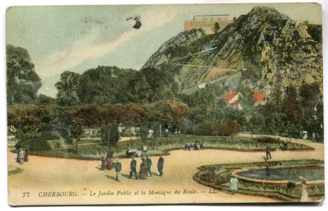 CPA - Carte Postale - France - Cherbourg - Le Jardin Public