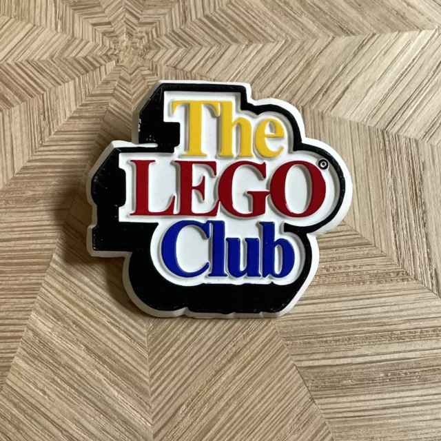 The Lego Club Members Plastic Badge Brooch - MULTICOLOURED Vintage