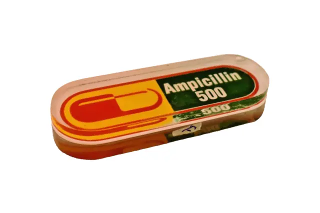 Vintage Ampicillin Advertising Capsules Paperweight Chemist Collectibles