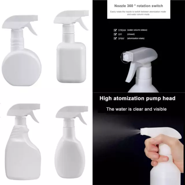 Spray Bottles with Rotary Nozzle Refillable Bottles for Detergent Deodorant