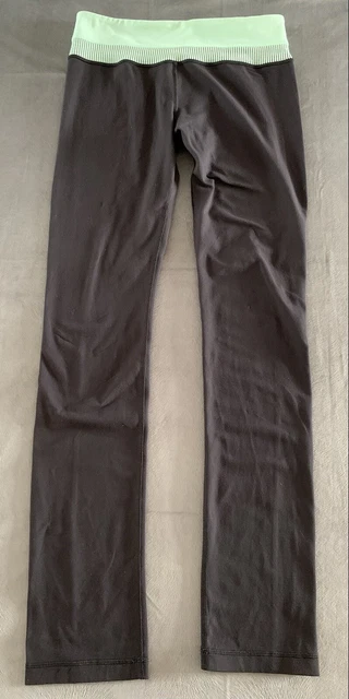 Lu Lu Zitrone Astro Hose aktive Laufhose Jogger Leggings Yoga UK8 schwarz