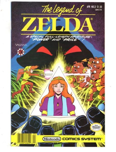The Legend Of Zelda #3 (1991) - Grade 8.0 - Valiant & Nintendo Comic Series!