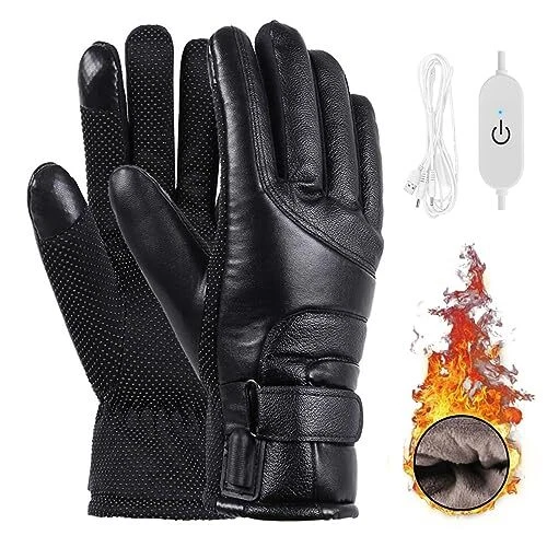 Gants Chauffants USB pour Hommes et Femmes, Aceshop Gants Hiver Femme Gants  C