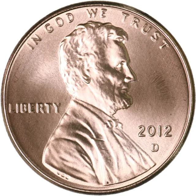 2012 D Lincoln Shield Cent Gem BU Penny US Coin See Pics I434