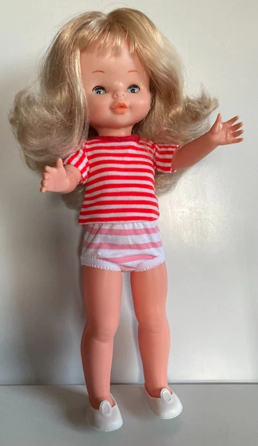 poupée mannequin vintage Famosa "Irvine" 36cm yeux marguerite soeur de Nancy 9