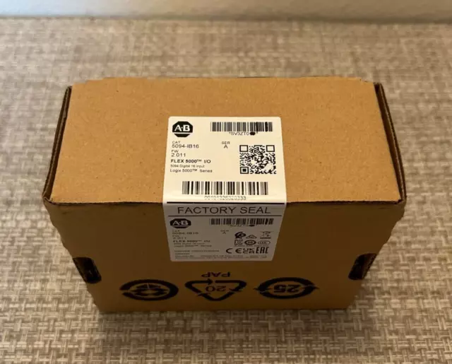 Neuf, Scellé! Allen Bradley 5094-IB16 Flexible 5000 I/O Digital 16 Entré Module