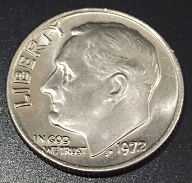 1972 p Roosevelt Dime 10 Cent us Currency Coin ef xf