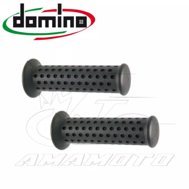 Coppia Manopole Nere Domino Piaggio Zip 50-125  2T/4T 2000 2001 2002 2003 2004