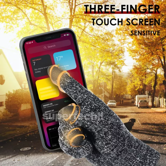 Women Men Warm Touch Screen Soft Wool Winter Gloves Warmer Mobile Phone 2