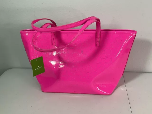 KATE SPADE Bright Pink Sm. Harmony Purse. 17”x10”x6”. NEW w/Defects. See Photos.