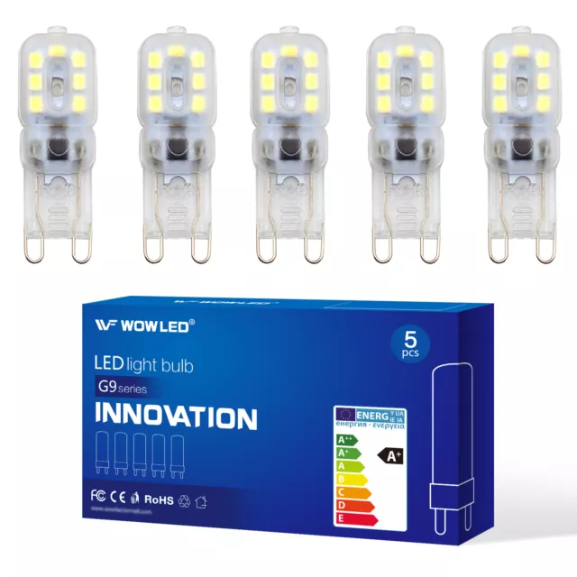 WOW - G9 LED 5W Kapsel Glühbirne echter Ersatz für G9 Halogen Glühbirne