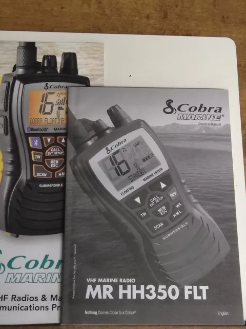 Radio VHF flotante de 6 vatios manual del propietario Cobra SOLO MR HH350 FLT