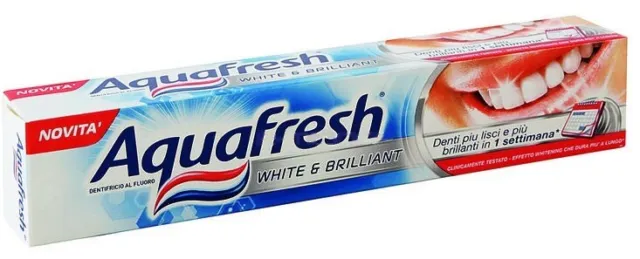 Aquafresh Dentifricio Sbiancante White&Brilliant per Denti