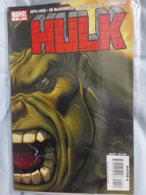 Hulk #4 (2008) Green vs Red! Marvel Comics Jeph Loeb Ed McGuinness VF+