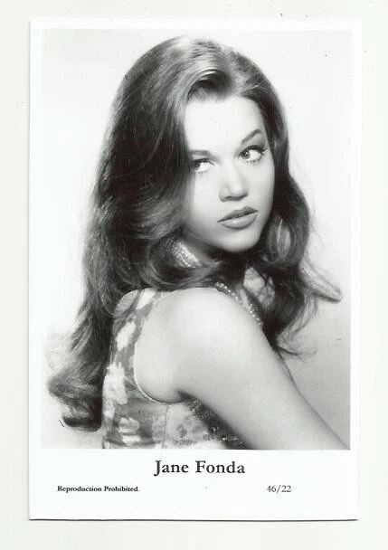 (Bx6) Jane Fonda Photo Postcard (46/22) Filmstar Movie Pin Up Glamor Girls