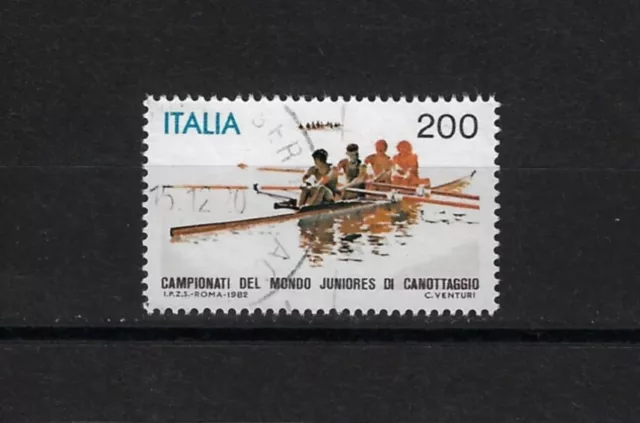 1982 ITALIA REPUBBLICA - Campionati del mondo juniores canottaggio - 200L  usato