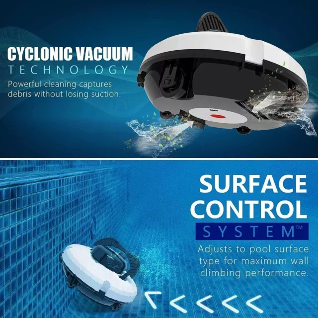 Cordless Swimming Pool Robot Robotic Cleaner Vacuum Automatic Ground Water Au 3