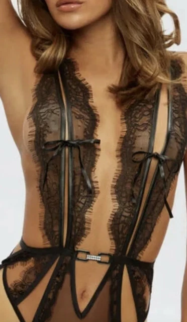 Ann Summers Lulu corpo nero senza cavallo piccolo 8-10