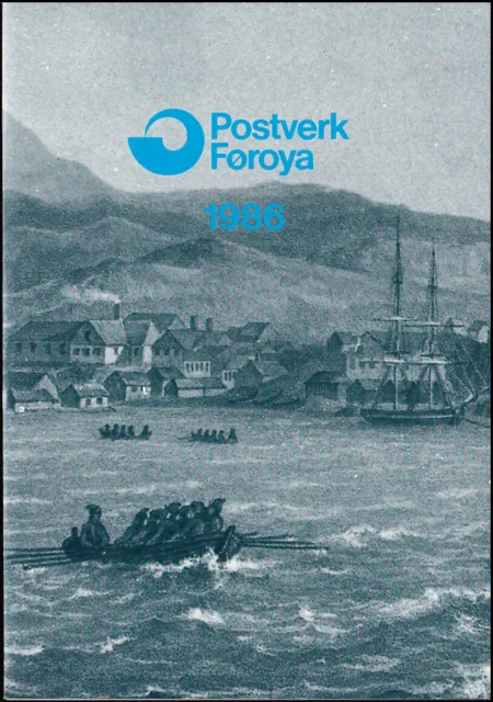 130-144 Dänemark-Färöer Die Jahressammlung / Mappe 1986 mit Bl. 2 komplett, **