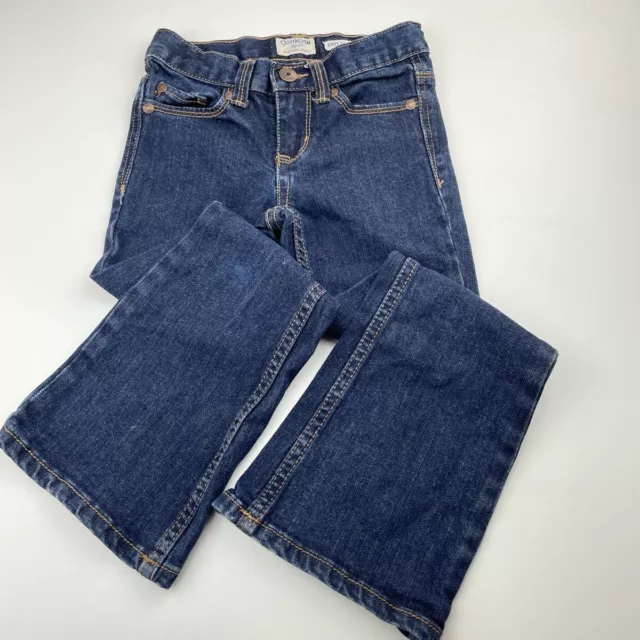 Girls size 6, Osh Kosh, regular fit bootcut stretch denim jeans, adjustable, EUC