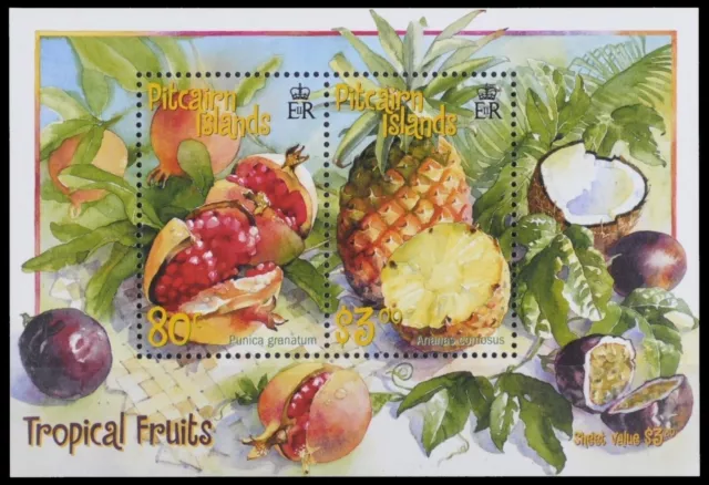 Pitcairn 2001 - Mi-Nr. Block 27 ** - MNH - Früchte / Fruits