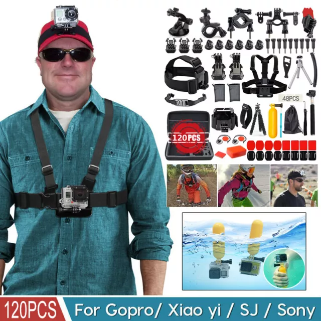 Gopro Accessories Kit for Sport Action Camera Hero 8 7 5 6 4 Strap Mount Tripod