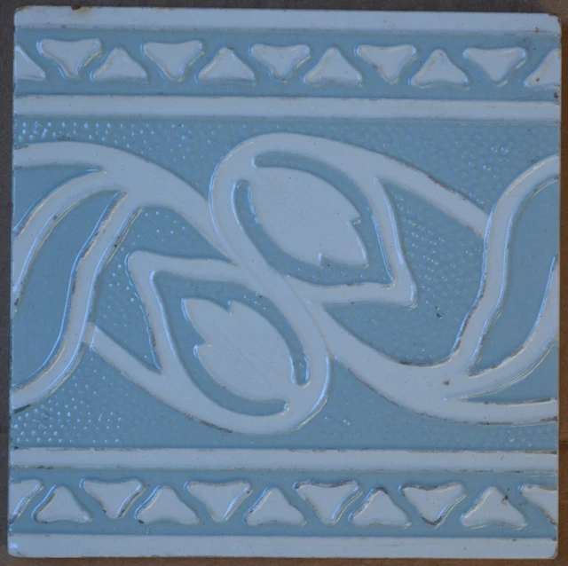 Germany - Villeroy & Boch - Antique Art Nouveau Majolica Tile C1900