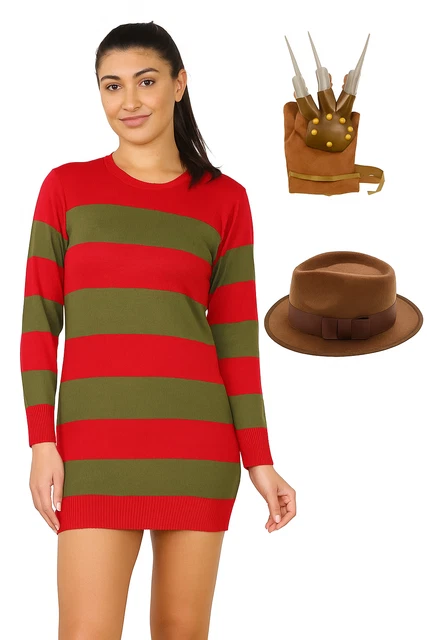 chinese dress ladies Sexy Plus Size Freddy Krueger Costume