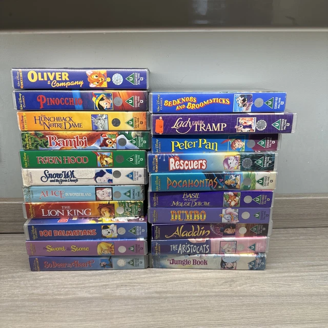 BUNDLE OF 21 Childrens Disney VHS Videos Classic Retro Vintage £24.99 ...
