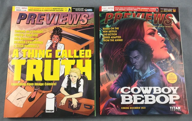 Previews Comic Shop Catalog #396 Sep 2021 & #397 Oct 2021 Comics Collector Toys