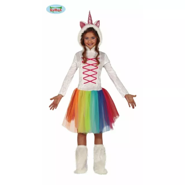 Costume Unicorno Bimba Carnevale Vestito Guirca Bambina Animale Fantasy Abito