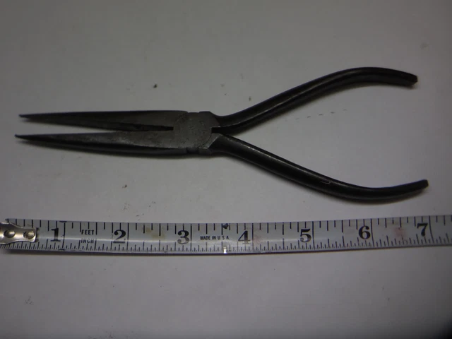 VINTAGE KRAEUTER USA  Industrial Needle Nose CUTTING Pliers
