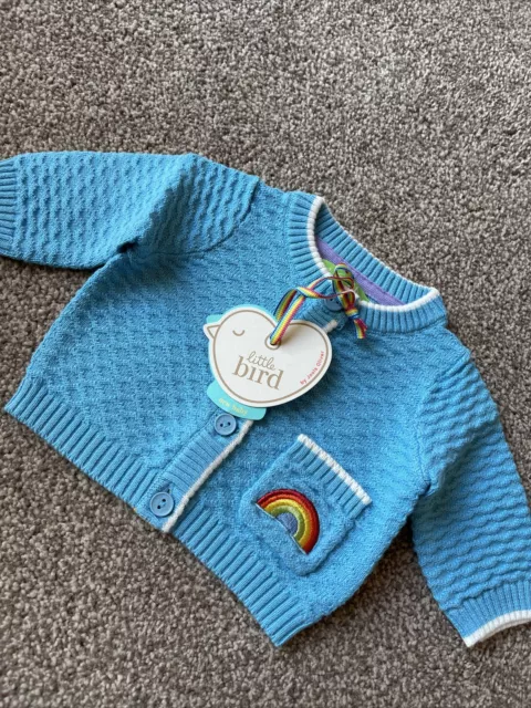 Little Bird by Jools Oliver Newborn New Baby Cardigan Rainbow