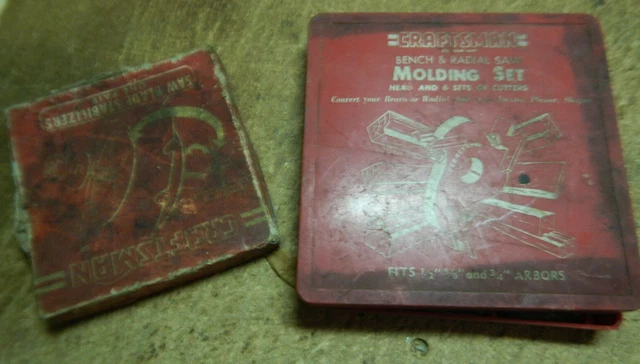 Older Craftsman Table Saw Molding Moulding Head Knives And Blade Stabilizer