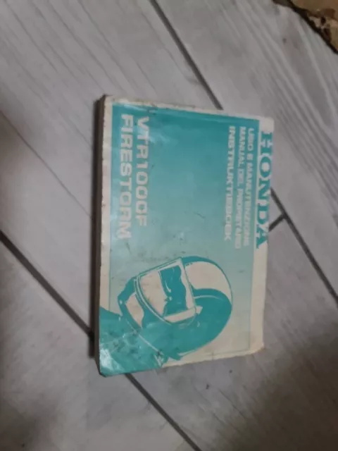 Libretto Manuale Uso E Manutenzione Honda Vtr1000f Firestorm