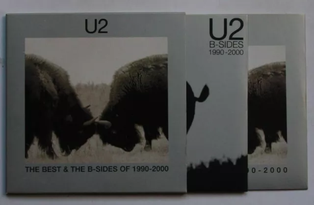 U2 Best & B-Sides Of 1990-2000 Rare Adv 2CD Cardcover + Innerbags