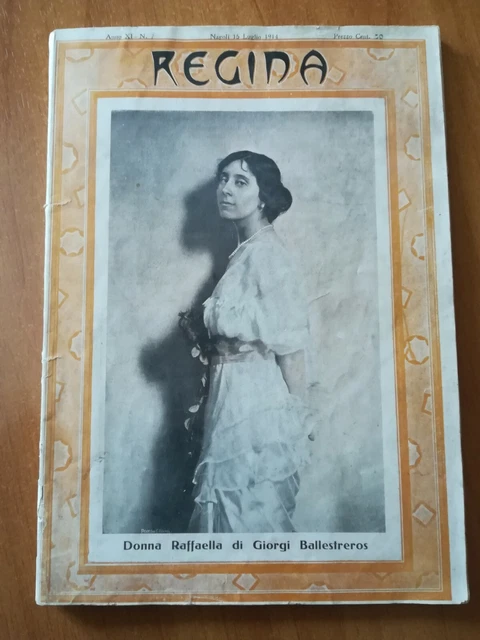 RIVISTA &amp;REGINA&amp; RAFFAELLA GIORGI BALLESTREROS 1914 Moda Arte Teatro ...